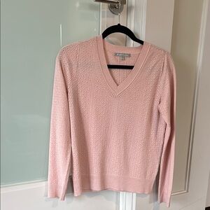 Pink V-Neck Sweater